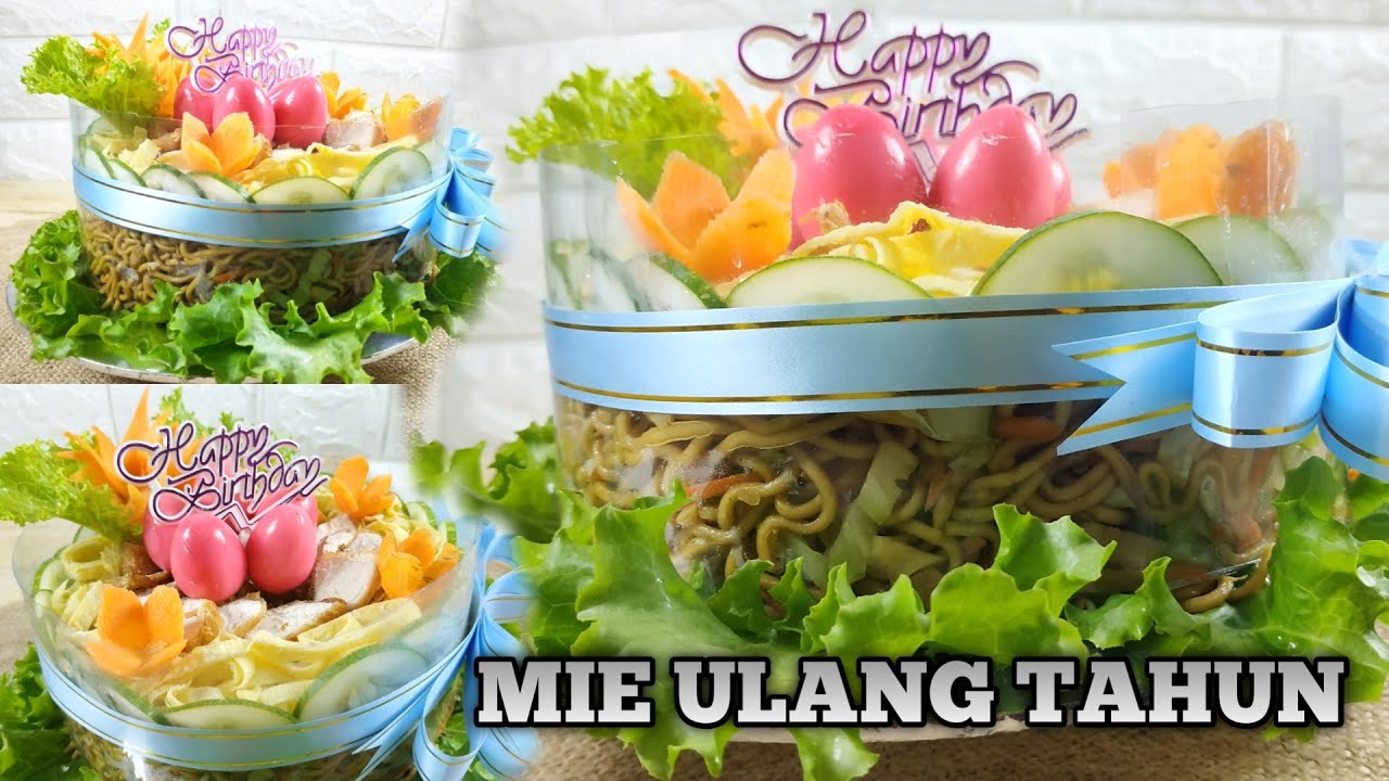 KUE MIE ULANG TAHUN || BIRTHDAY NOODLE CAKE TUTORIAL