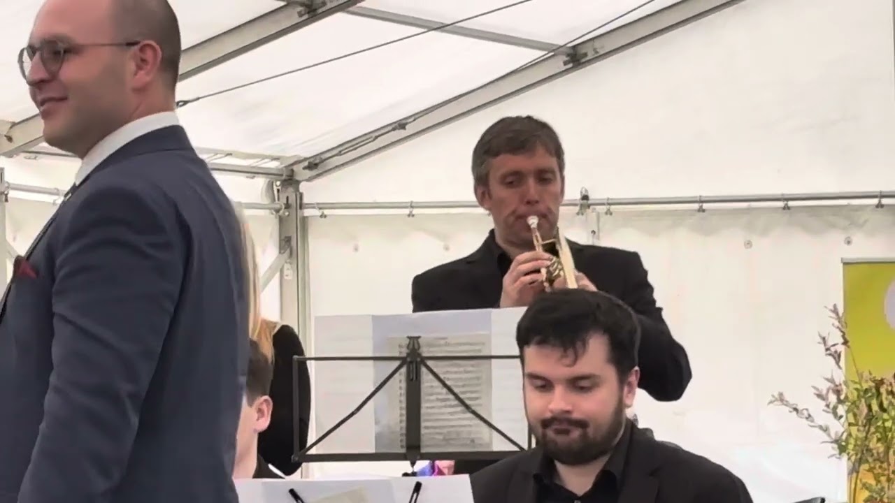 City of Cardiff brass band perform All Night Long at Pershore Midsummer Brass 2024.