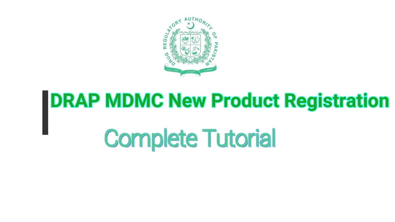 DRAP - MDMC New Product Registration