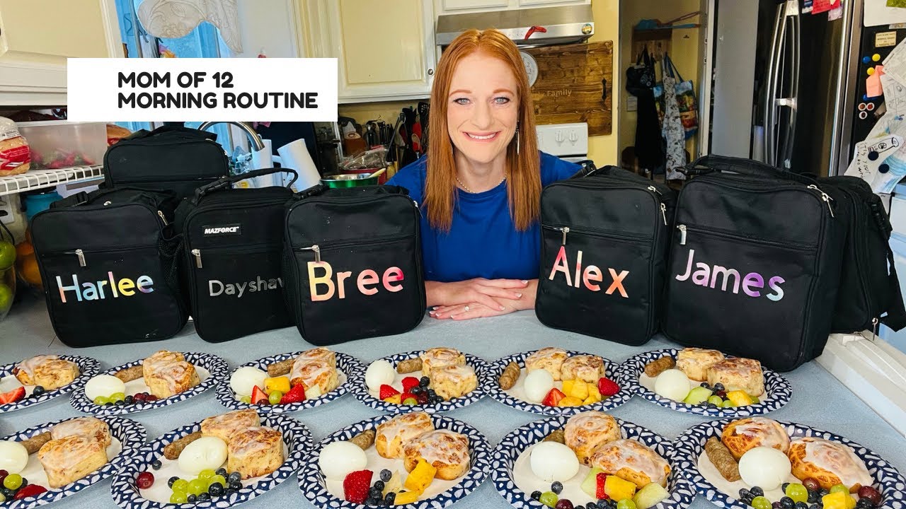 MOM OF 12 MORNING ROUTINE