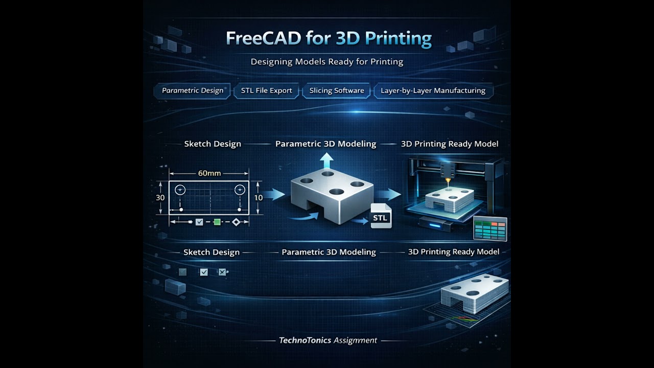 Software - EP- 46 - FreeCAD का उपयोग करके 3D प्रिंटिंग
