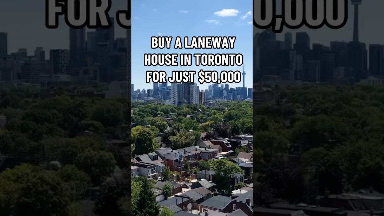Buy a Laneway house in Toronto for just $50,000! #realestate #toronto #homebuyers #affordablehouses
