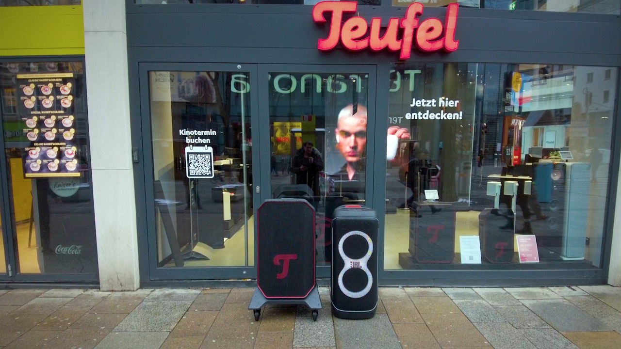 Teufel Rockster 2 vs JBL Partybox 720 - on the street