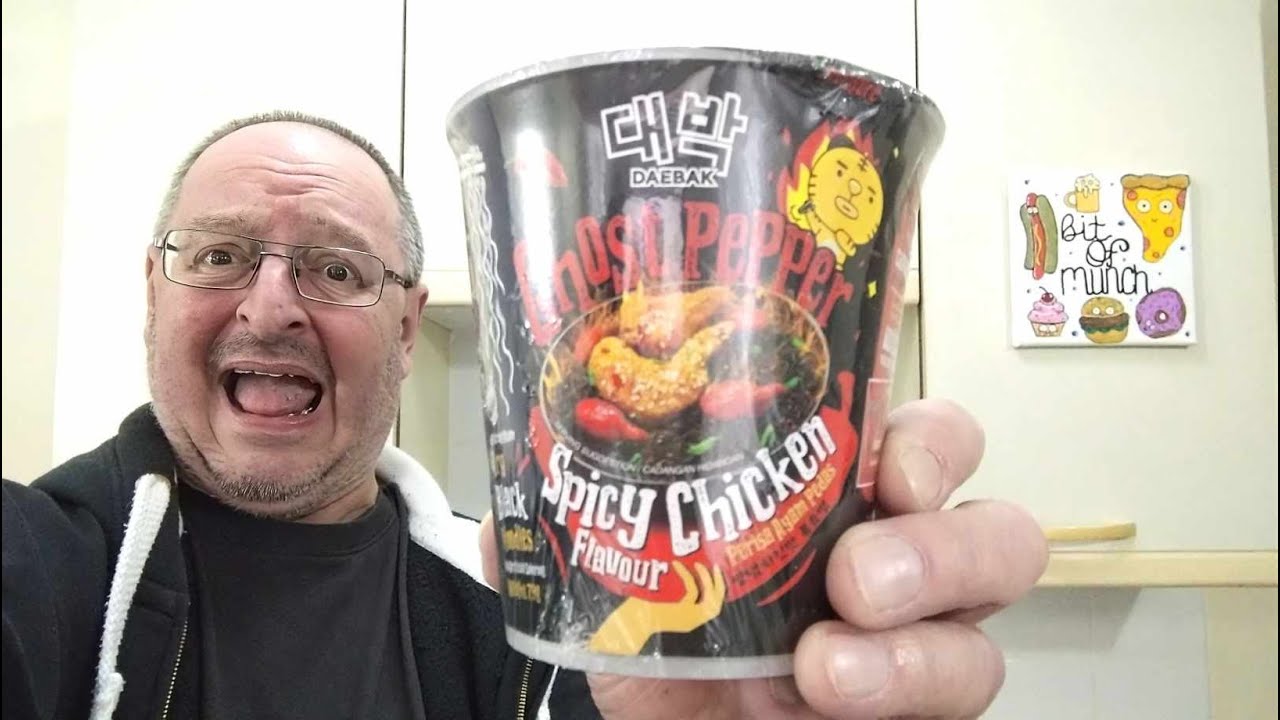 Daebak Ghost Pepper Spicy Chicken Black Noodles ~ Ghost Pepper! ~ Am I Going To Die?! ~ Food Review