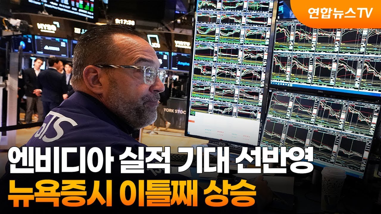 [글로벌증시] 엔비디아 실적 기대 선반영…뉴욕증시 이틀째 상승 / 연합뉴스TV (YonhapnewsTV)