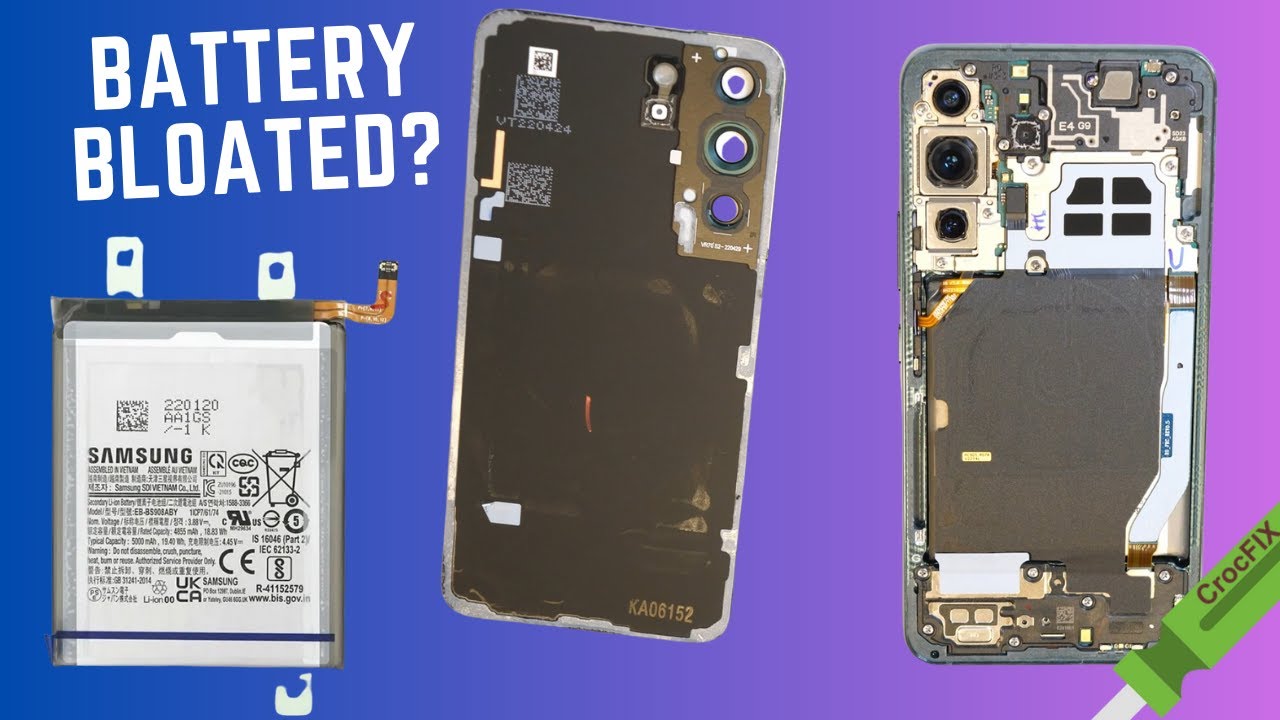 SAMSUNG S22 - Как ЗАМЕНИТЬ БАТАРЕЮ (вздутую)