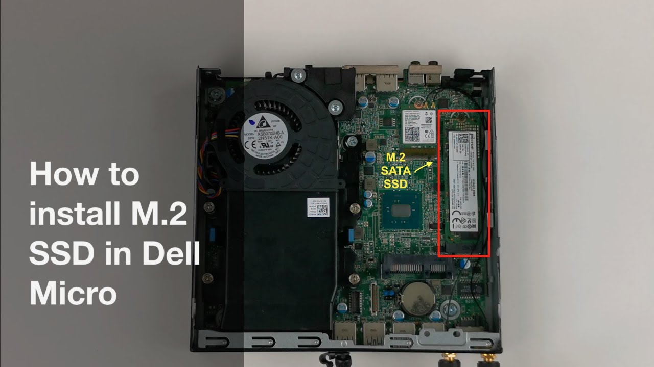 How to install an M.2 SSD in Dell OptiPlex Micro guide