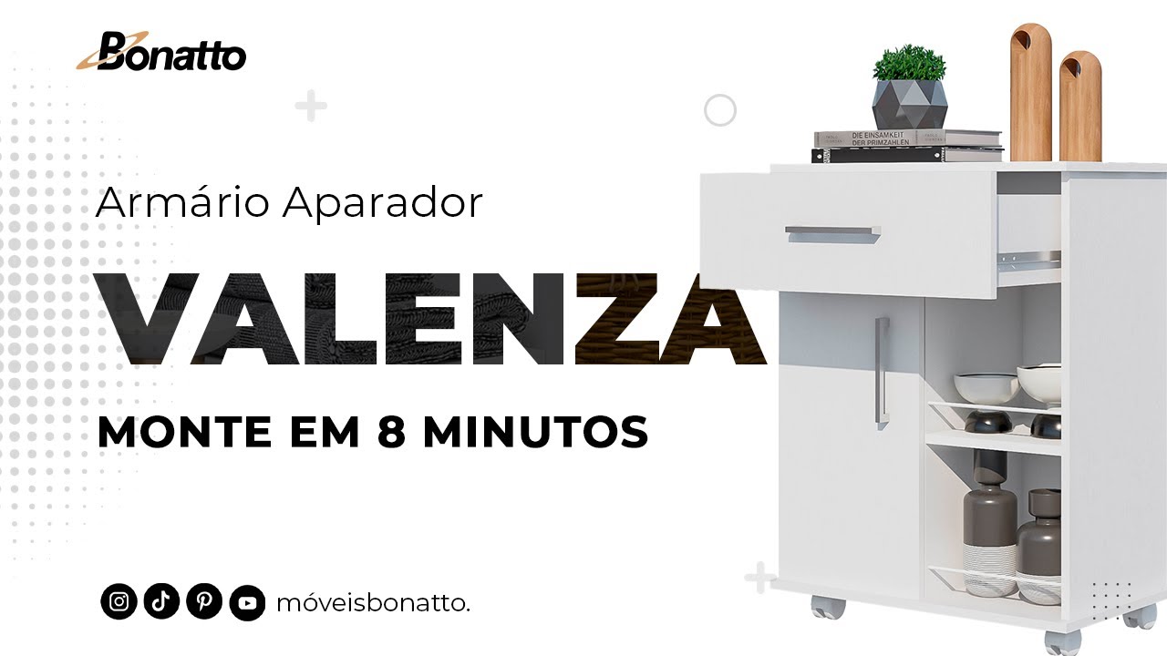 Montagem Aparador Valenza - Móveis Bonatto