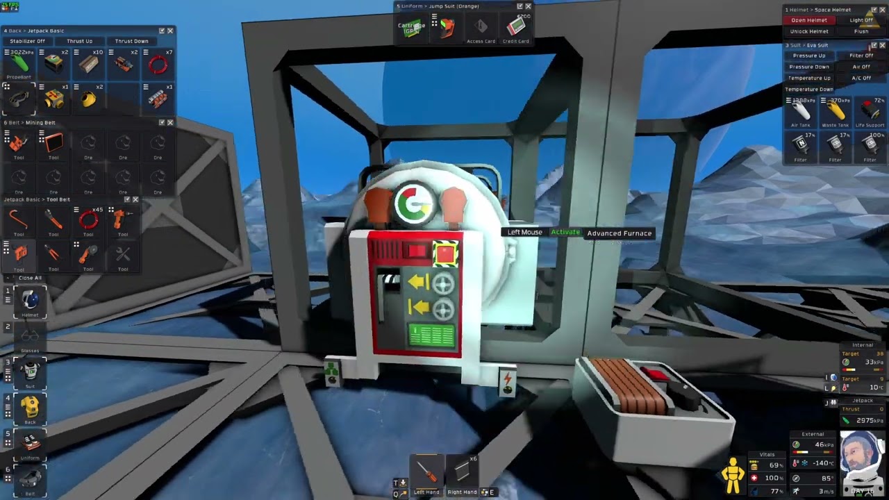 Stationeers Europa Brutal EP 5 #SKCZ# Advanced Furnace Stavba Pece