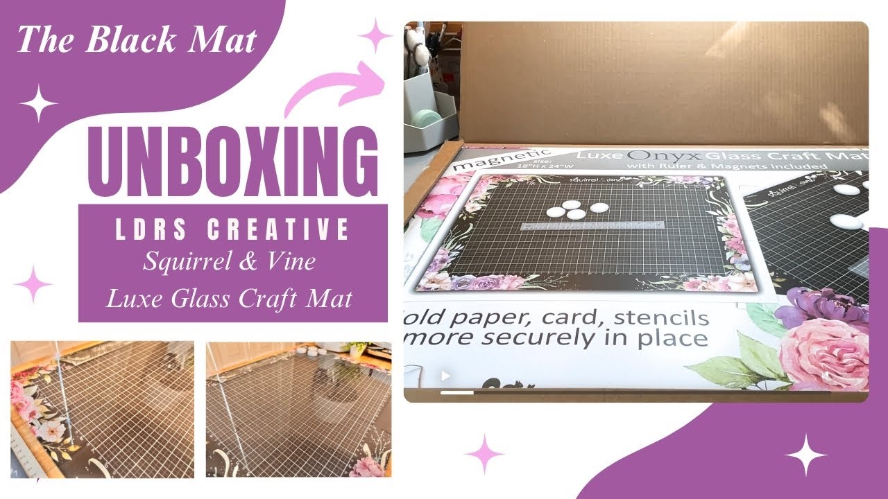 Unboxing Black - LDRS Creative Magnetic Glass Craft Mat Kit | I love it just as much as the white!!