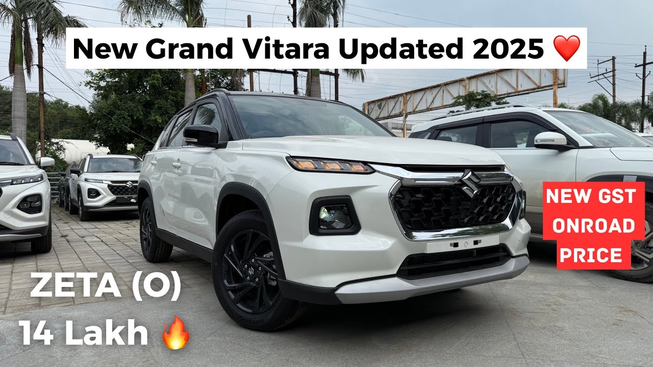 Sorry Creta S optional 😂| New Grand Vitara Zeta optional 🔥 2025 Updated | New On Road Price 
