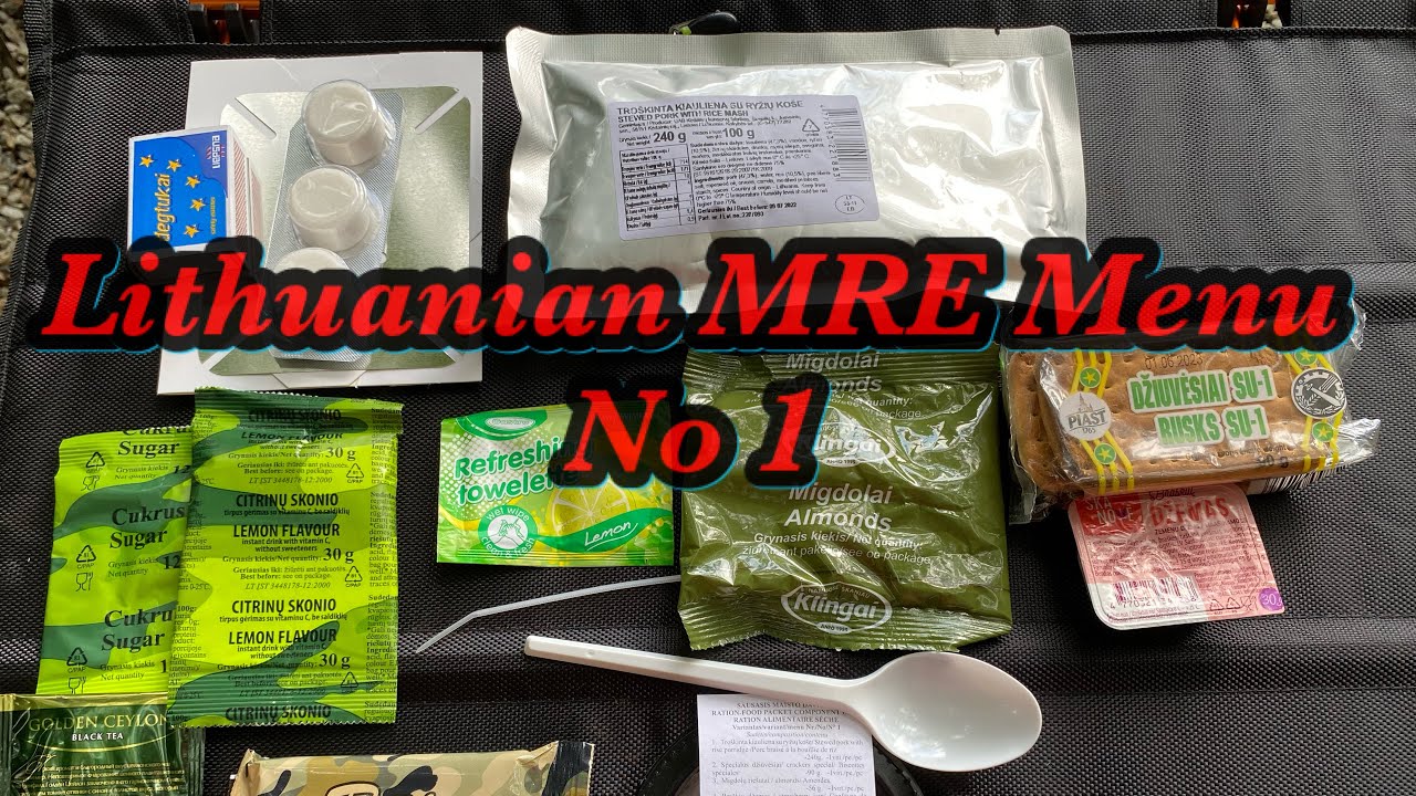 Lithuanian MRE Menu No.1 and New Fire Pit