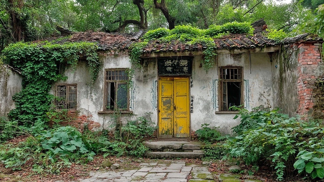 An artistic woman bought a dilapidated house and transformed it into an art gallery