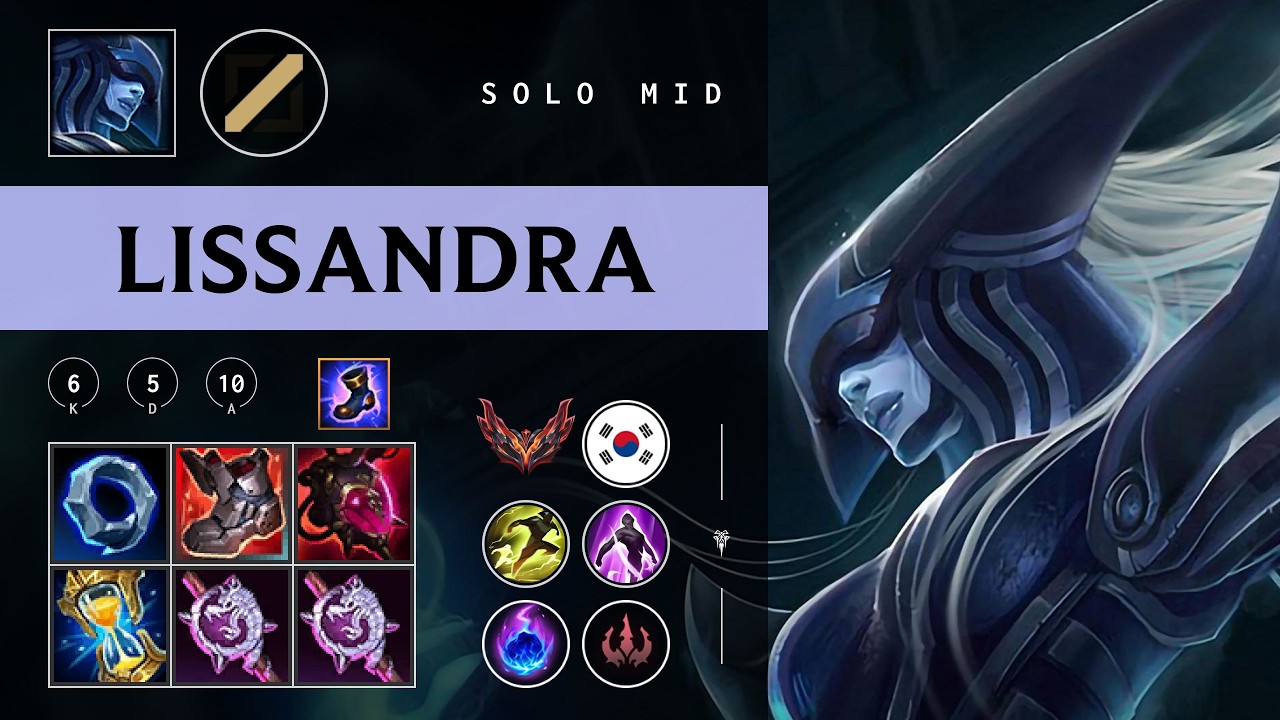 Lissandra Mid vs Qiyana - KR Grandmaster Patch 26.04