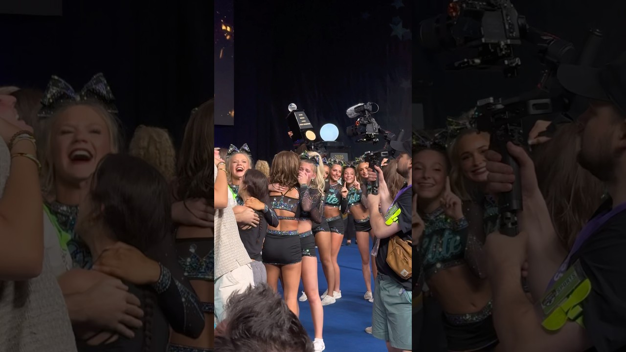 world champ wednesday 👑🩵 #cheerleading #allstarcheer #cheer #seniorelite #worlds #worlds2025 #cea