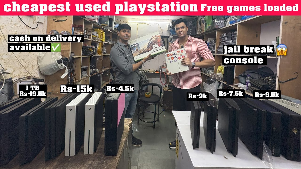 Cheapest used playstation 😱|Free games loaded | cash on delivery available ✅ | jail break console…