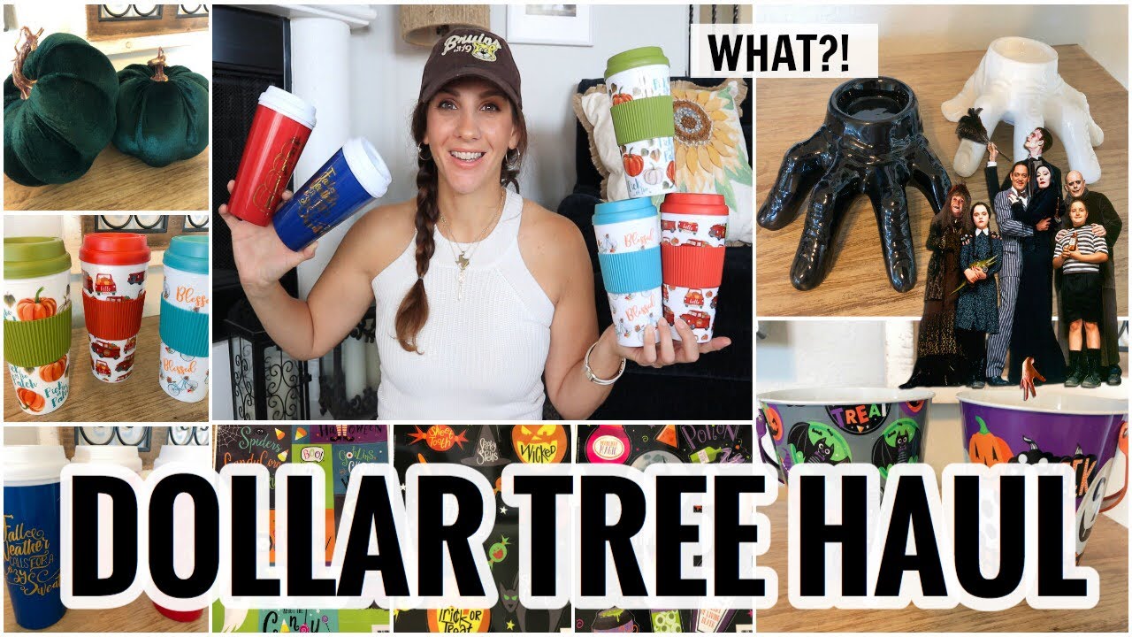 DOLLAR TREE HALLOWEEN HAUL | ADDAMS FAMILY DÉCOR?! (+ BONUS SHEIN FALL HAUL)