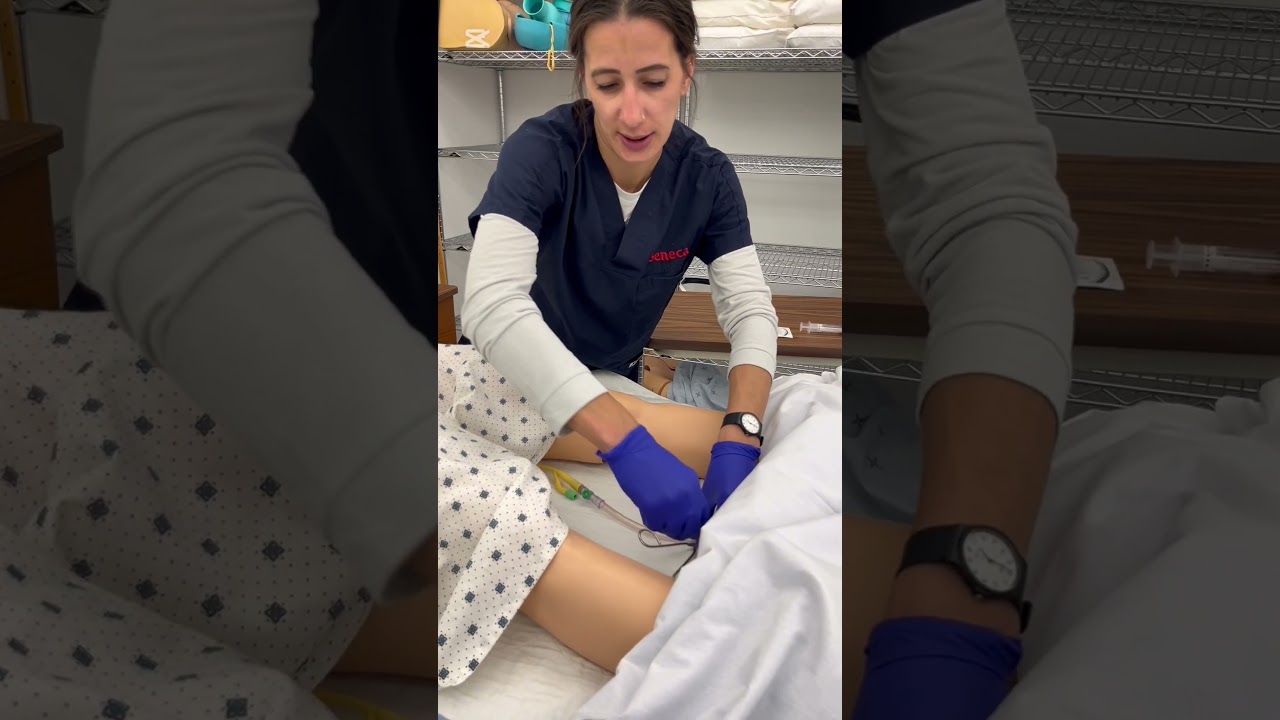 Collecting a urine sample from a foley catheter