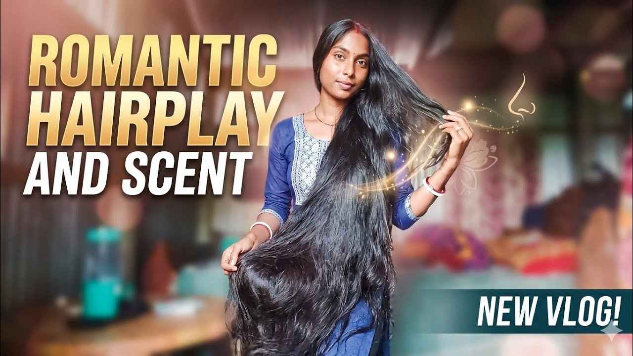 ✨ Long Hair Play & Relaxing Hair Smelling | ASMR Hair Sounds for Relaxation ✨