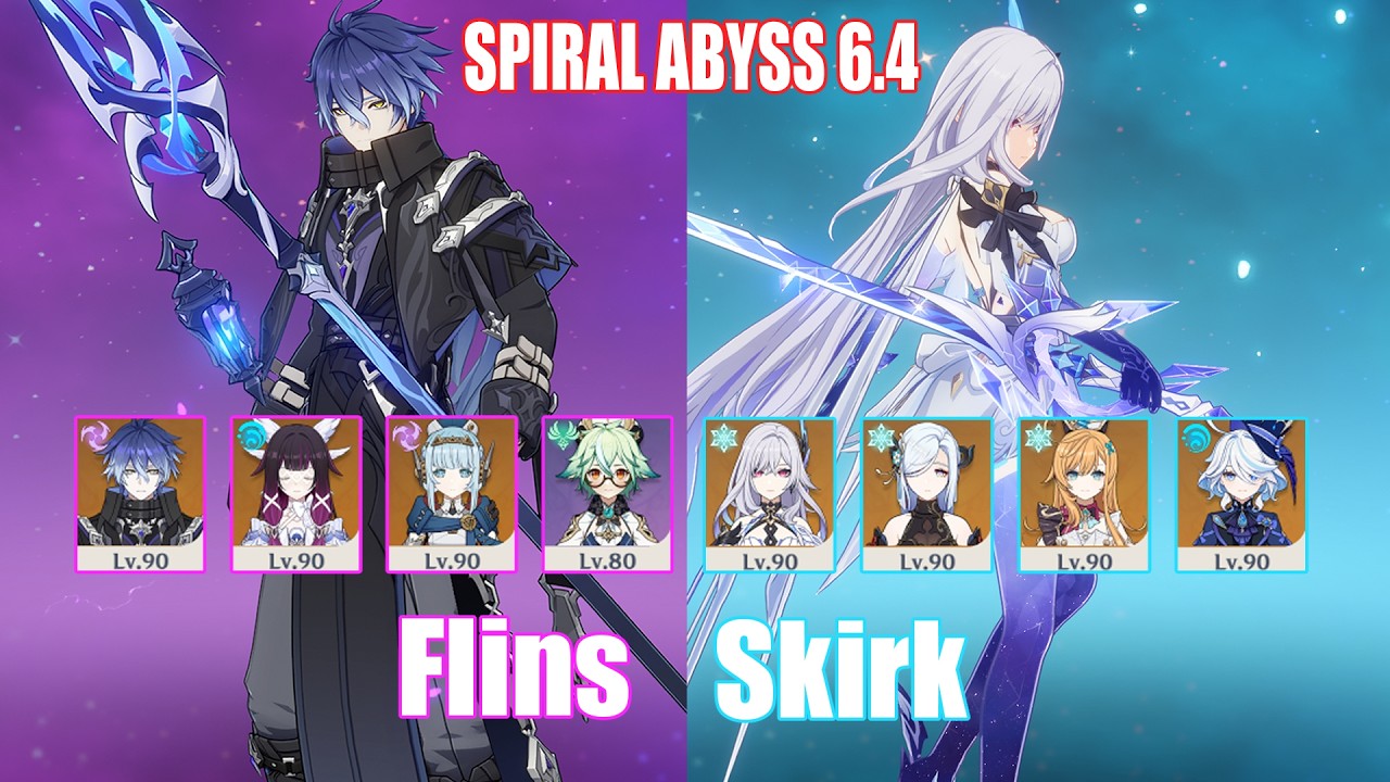 C0 Flins & C0 Skirk | Spiral Abyss 6.4 | Genshin Impact
