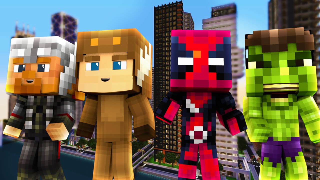 Minecraft — КТО ТВОЙ ПАПА? — МАЛЫШ ВЗРЫВАЕТ МСТИТЕЛЕЙ!? (Дэдпул, Тор, Халк Смэш)