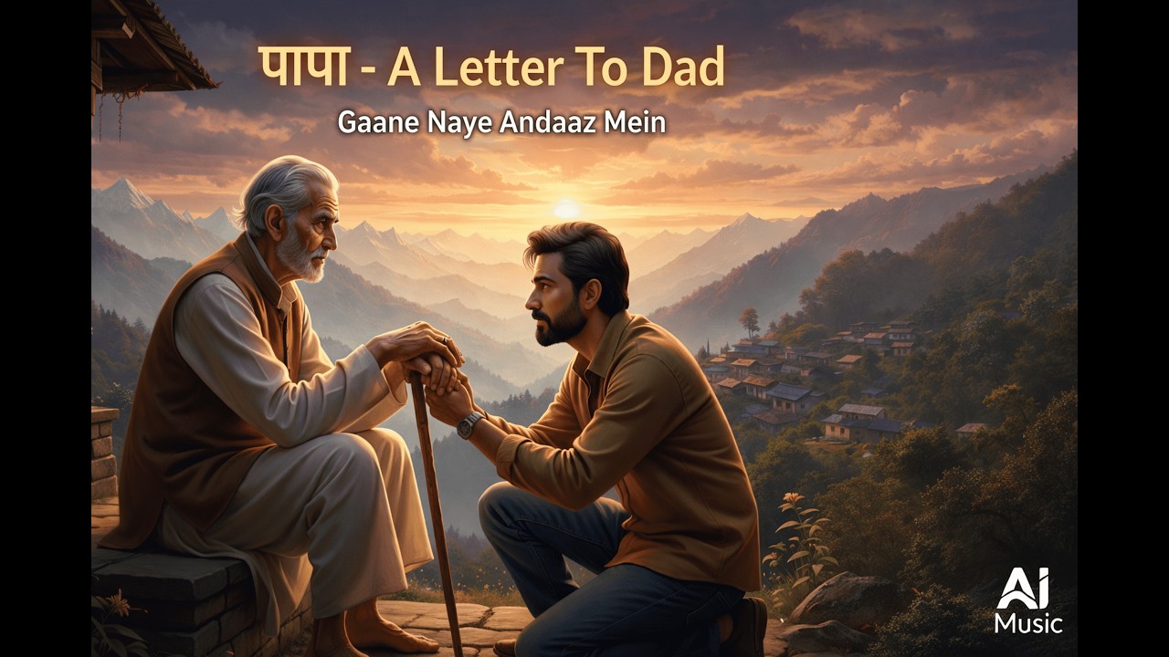 पापा - A Letter To Dad | ASong To a Father | Pahadi Folk Touch | Gaane Naye Andaaz Mein |