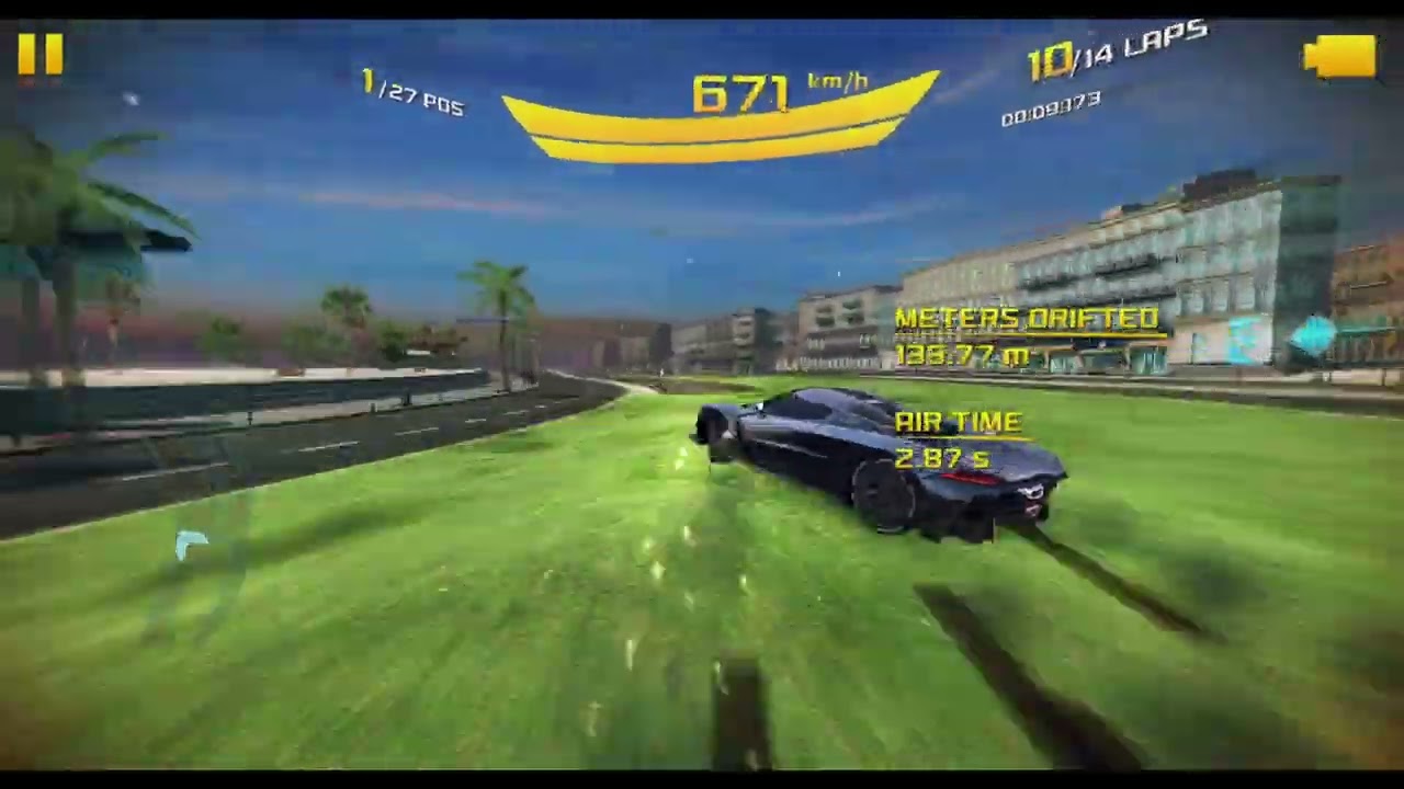Asphalt 8 - Koenigsegg Jesko Absolut (5003 km/h+Instant Acceleration) [Barcelona Reverse, 27 Racers]