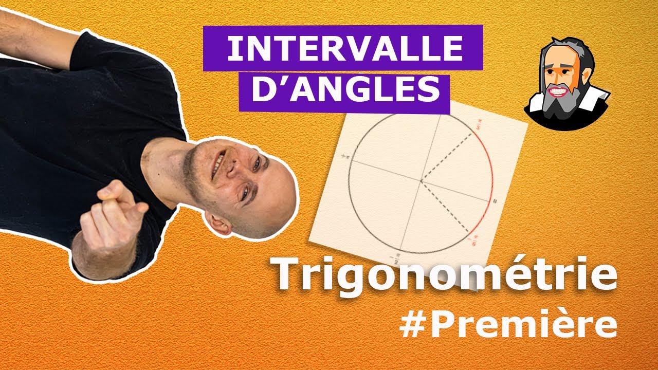 Représenter un INTERVALLE d'angles sur le cercle - Première