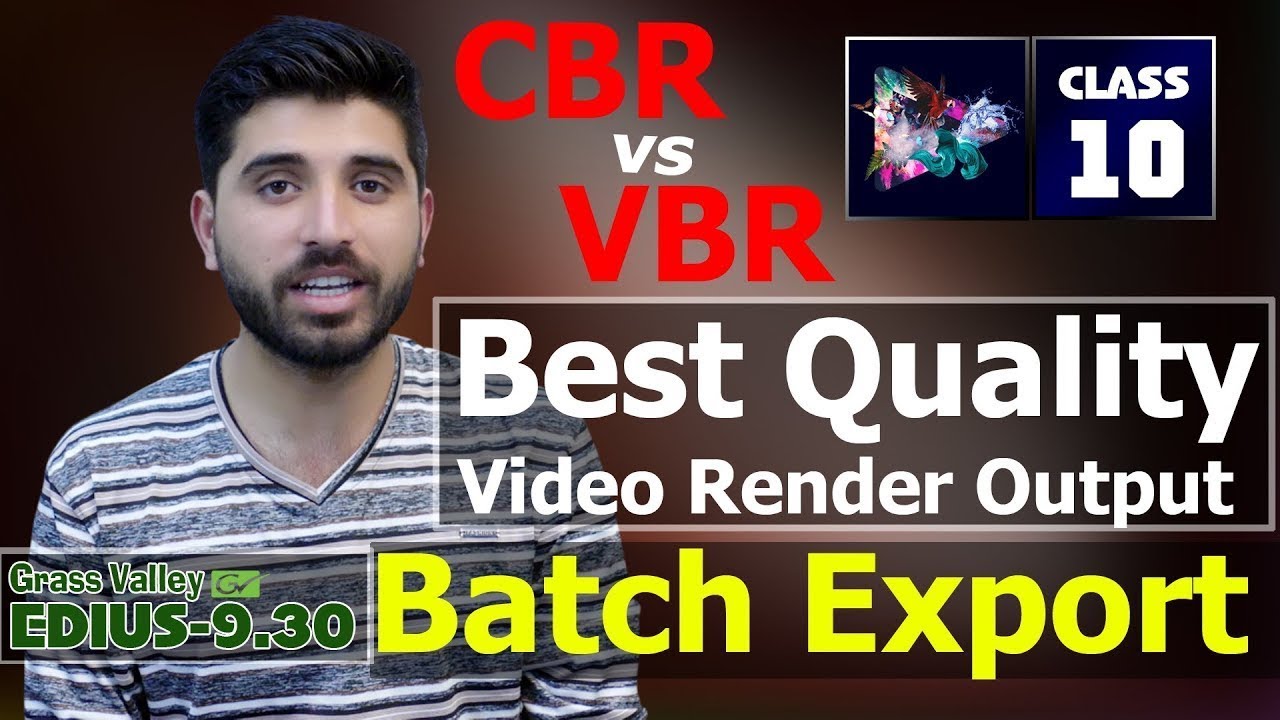 Best Quality Video Rander Output Batch Export | CBR vs VBR | Film Editing School