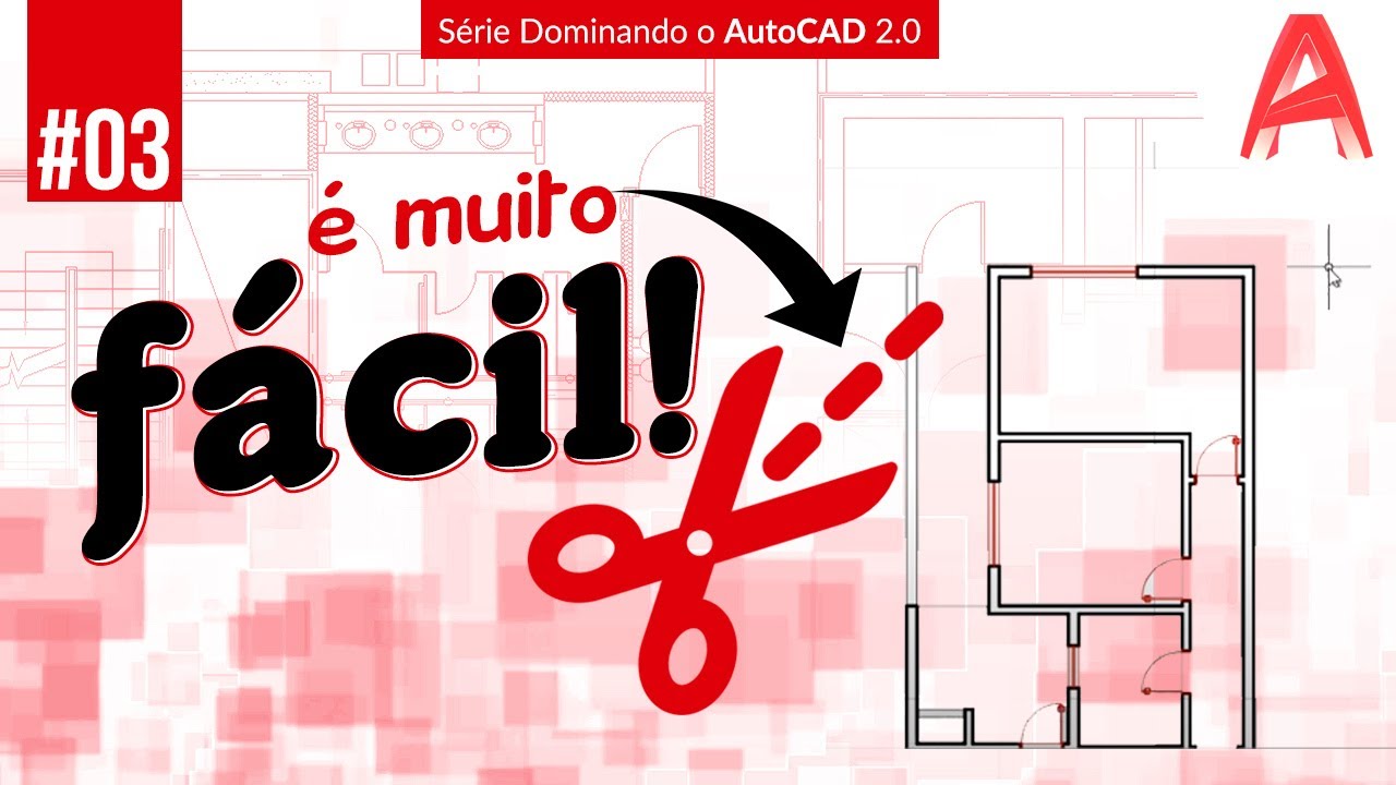 O JEITO MAIS FÁCIL De Cortar Linhas no AutoCAD - Série Dominando o AutoCAD 2.0 #03