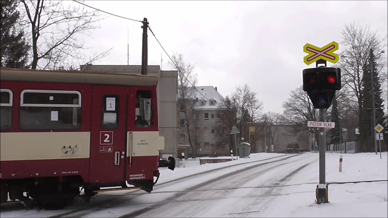 Železniční přejezd Bruntál │ 24.2.2018