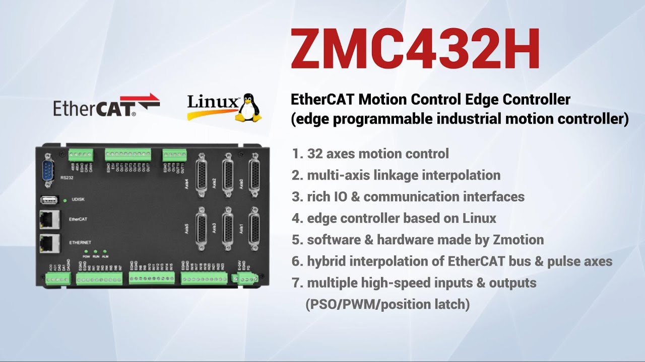 Zmotion EtherCAT Motion Control Edge Programmable Industrial Controller  | ZMC432H