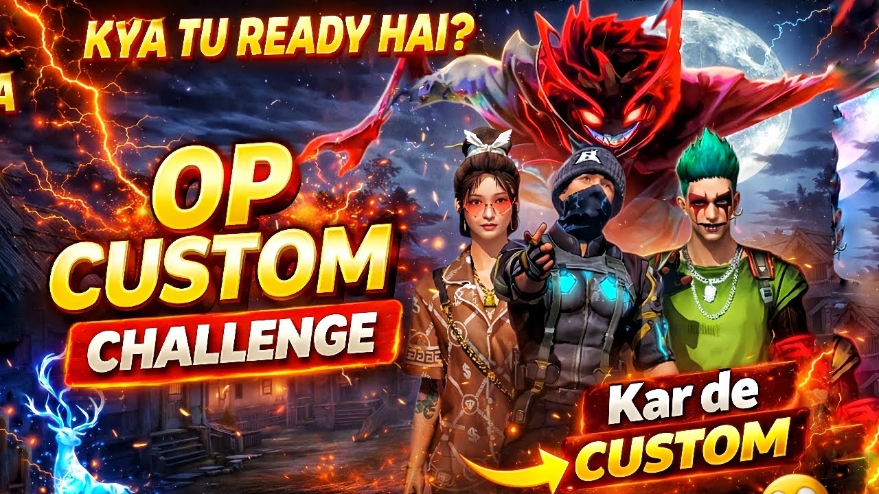 custom challenge 💀 free fire live stream in 🤣 funny babe#freefire #liveshorts #comedy