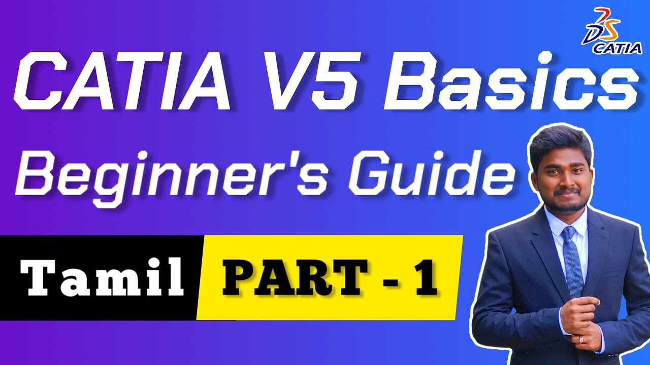 CATIA V5 Tutorial in Tamil for Beginners | Master the Basics - Part 1 | Sketch tools toolbar #catia