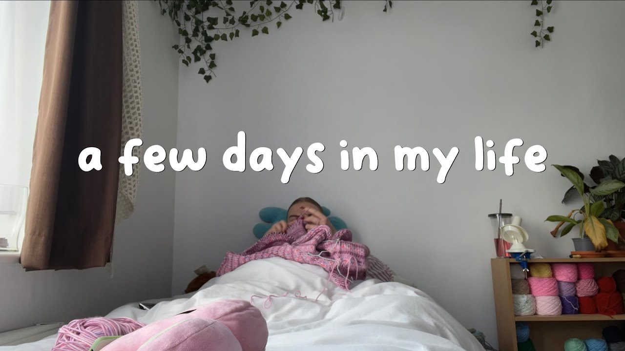 a few days in my life | knitting patterns , audiobooks, book mail