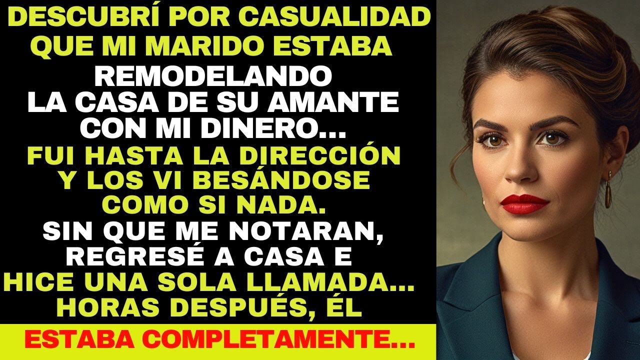 Descubrí que mi esposo estaba remodelando la casa de su amante con mi dinero…Pero lo que él...