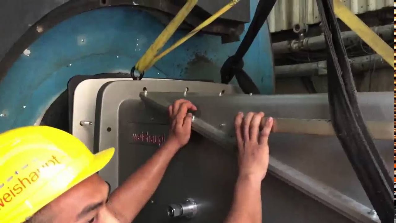 MEMCO team installing and starting Weishaupt's WKGMS80