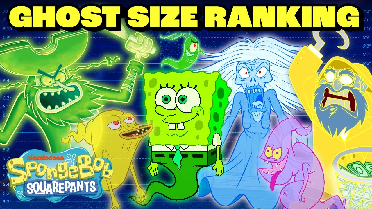 Ranking SpongeBob GHOSTS By Size! 📏 | @SpongeBobOfficial