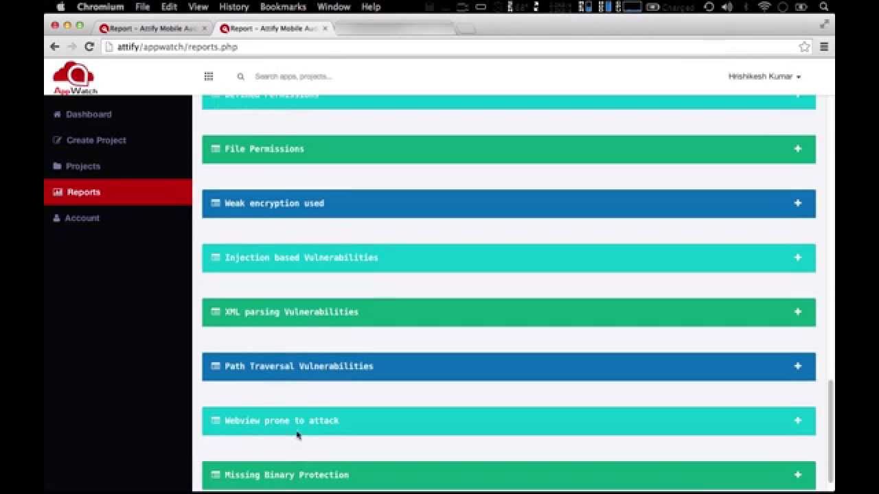 AppWatch : Cloud based Mobile Security Scanner walkthrough