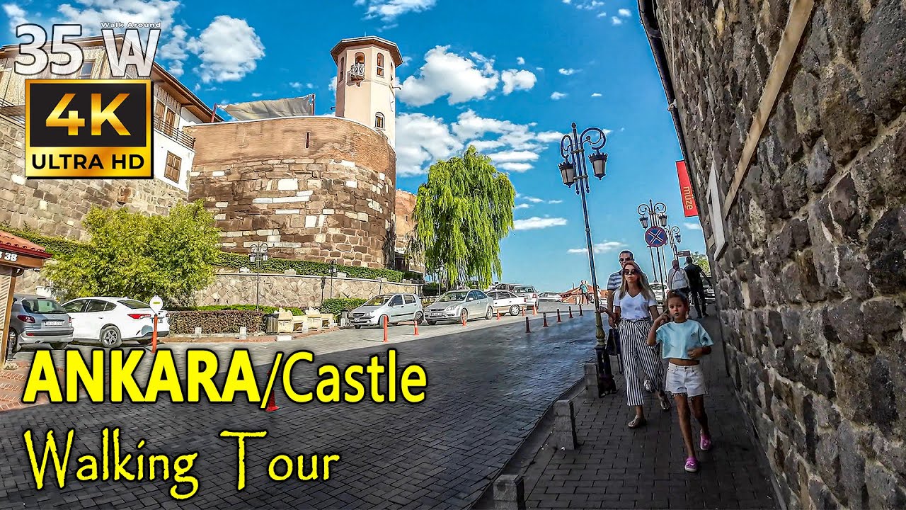 Ankara Kalesi 4K Yürüyüş Turu | Scenic Walk in the Historical Castle