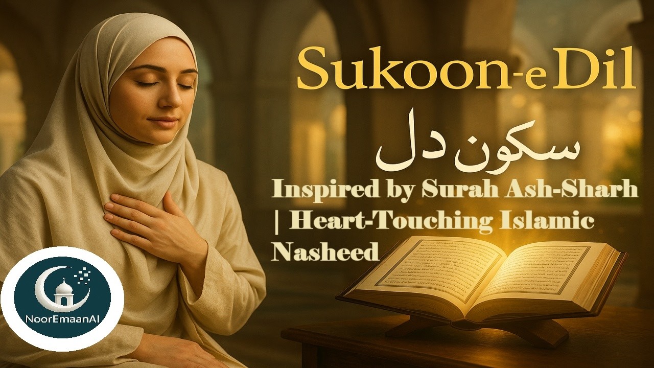 Sukoon-e-Dil (سکونِ دل) Inspired by Surah Ash-Sharh | Heart-Touching Islamic Nasheed | Noor Emaan AI