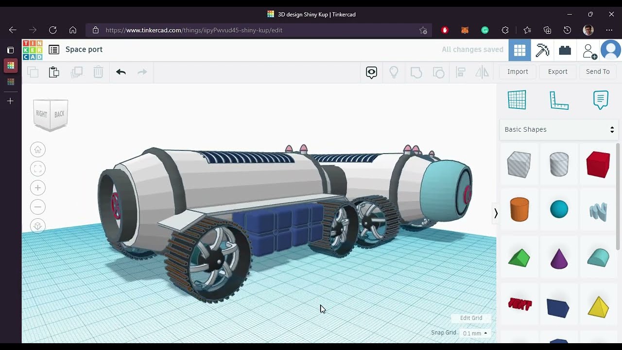 TinkerCAD tutorial  - Smart RoverPort in 10 min
