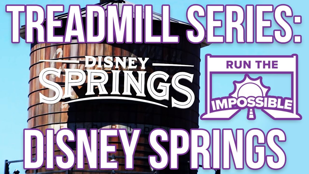 Walt Disney World Disney Springs Treadmill Workout Full Park Steady Walkthrough