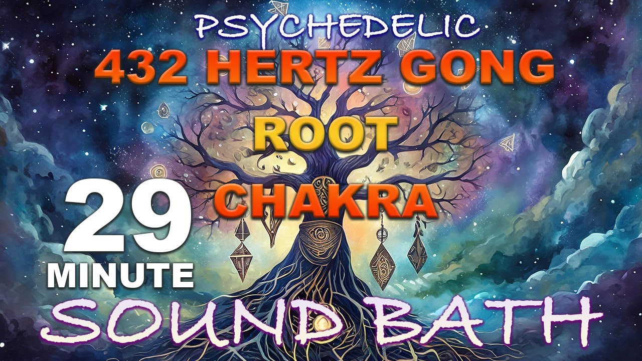 432 Hertz Gong Root Chakra Psychedelic Sound Bath