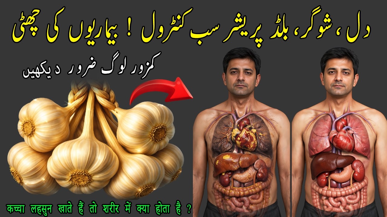 Roz Kacha Lahsun Khane Ke Fayde 🥰 BP, Sugar Or Cholesterol Control Secret I Belly Melt I Dr Saira
