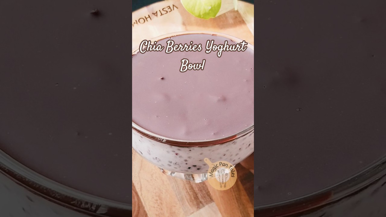 Healthy Greek Yogurt Chia Seeds Chocolate Bowl | High Protein Dessert | Mix Berries Dessert Recipe