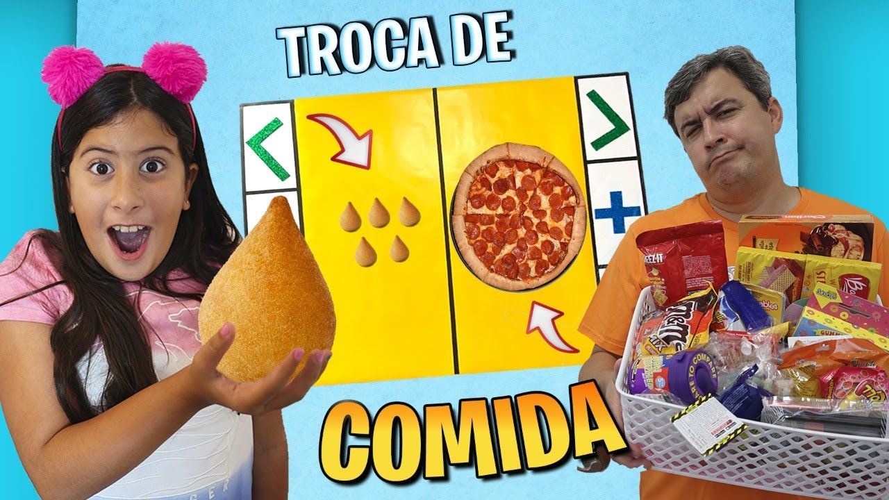 TROCAS DE COMIDA COM A FAMÍLIA MARIA CLARA E JP!!