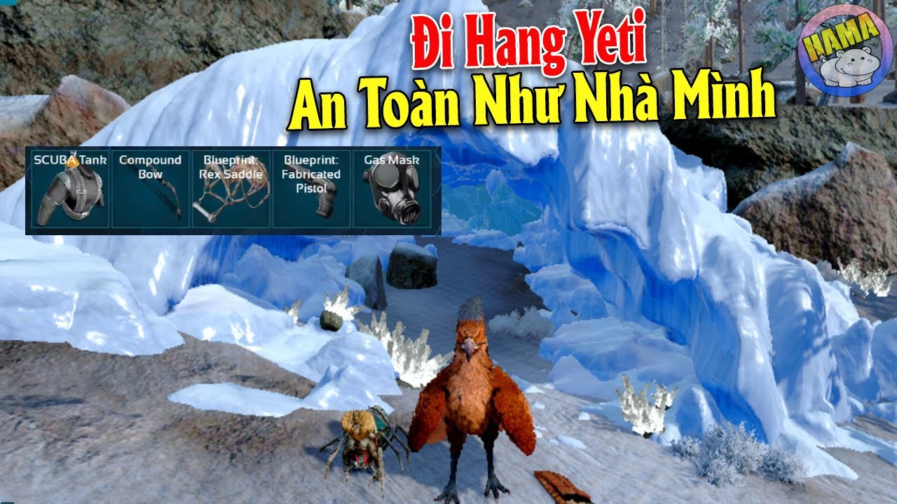 ARK: Survival Evolved Mobile - Hướng Dẩn Đi Hang Yeti An Toàn Hiệu Quả Lấy Được 1 Rừng Đồ Ngon