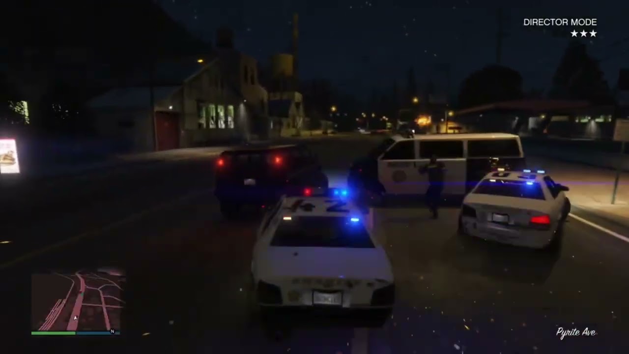 GTA 5 : Police chase - night fight #gta