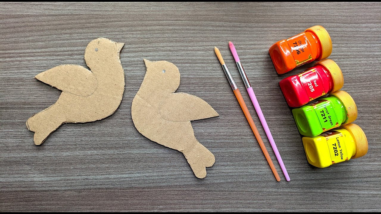 Birds Wall Hanging | Cardboard wall Hanging | Cardboard Craft | Home Decor | Wall Hanging Ideas